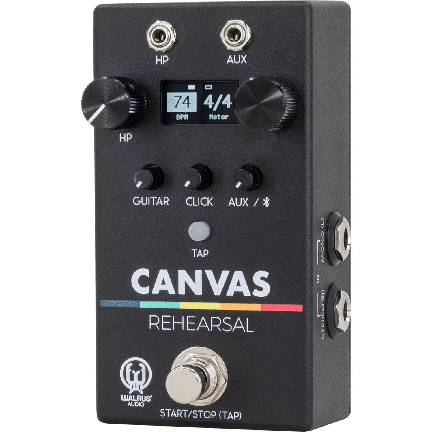 Pedal de Ensayo Walrus Audio Canvas - Bluetooth, Metrónomo, Pantalla OLED