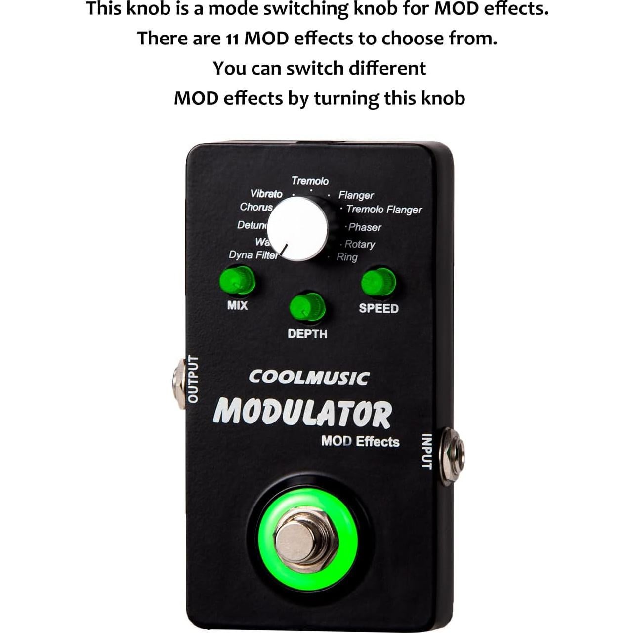 Pedal de Efectos Multi Modulador Coolmusic A-ME01 11 Modos