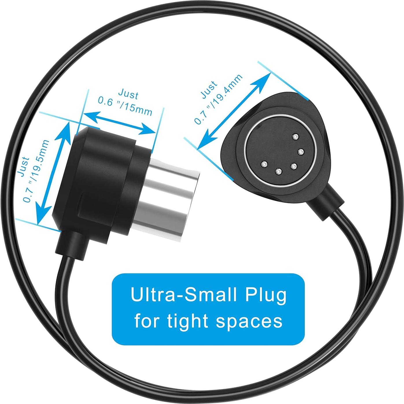 FORE Paquete de 4 Cables MIDI 60cm Ultra Pequeños