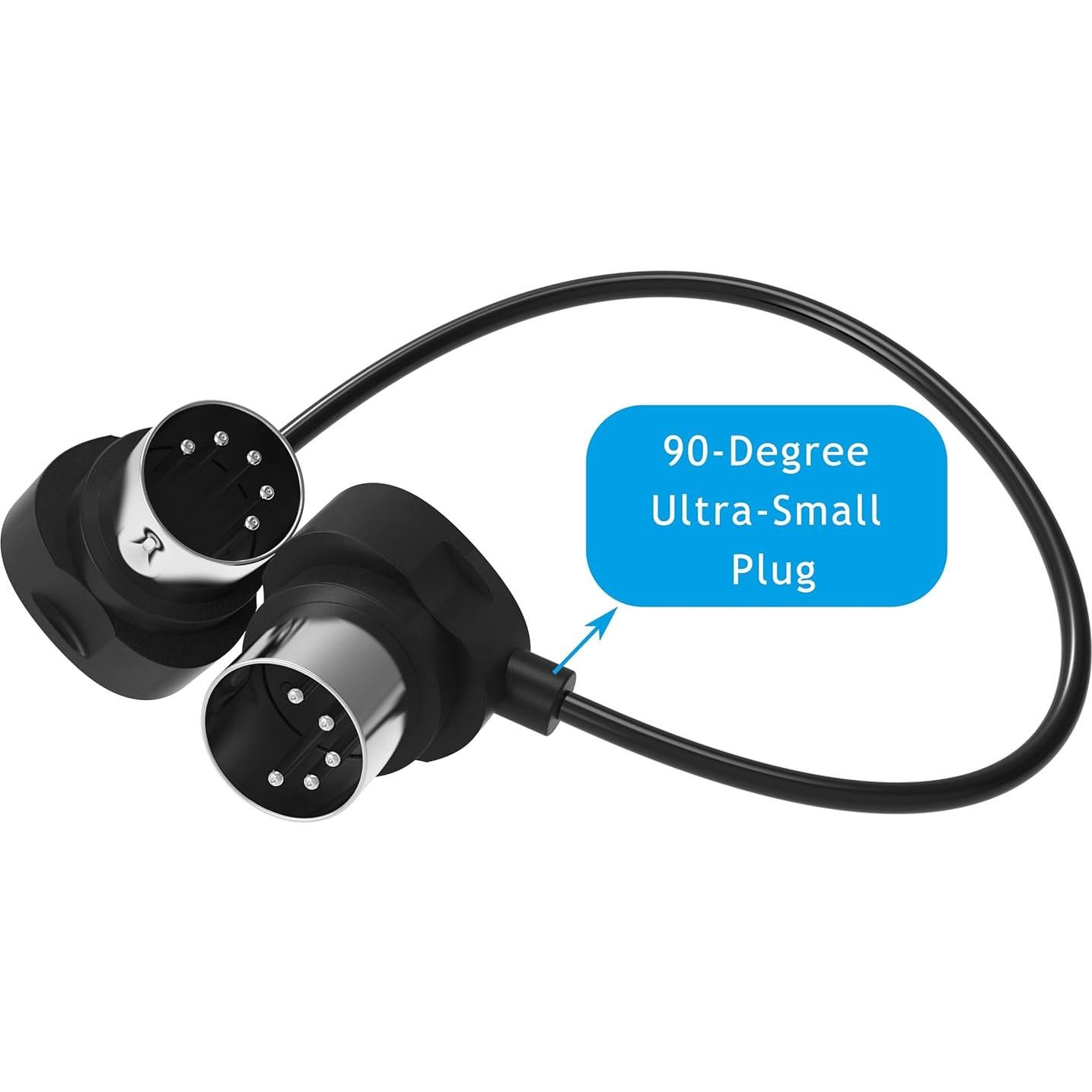 FORE Paquete de 4 Cables MIDI 60cm Ultra Pequeños