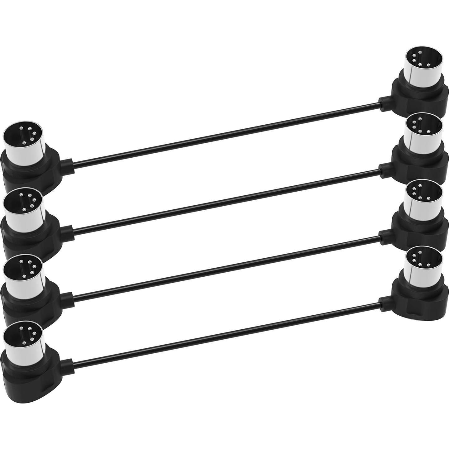 FORE Paquete de 4 Cables MIDI 60cm Ultra Pequeños