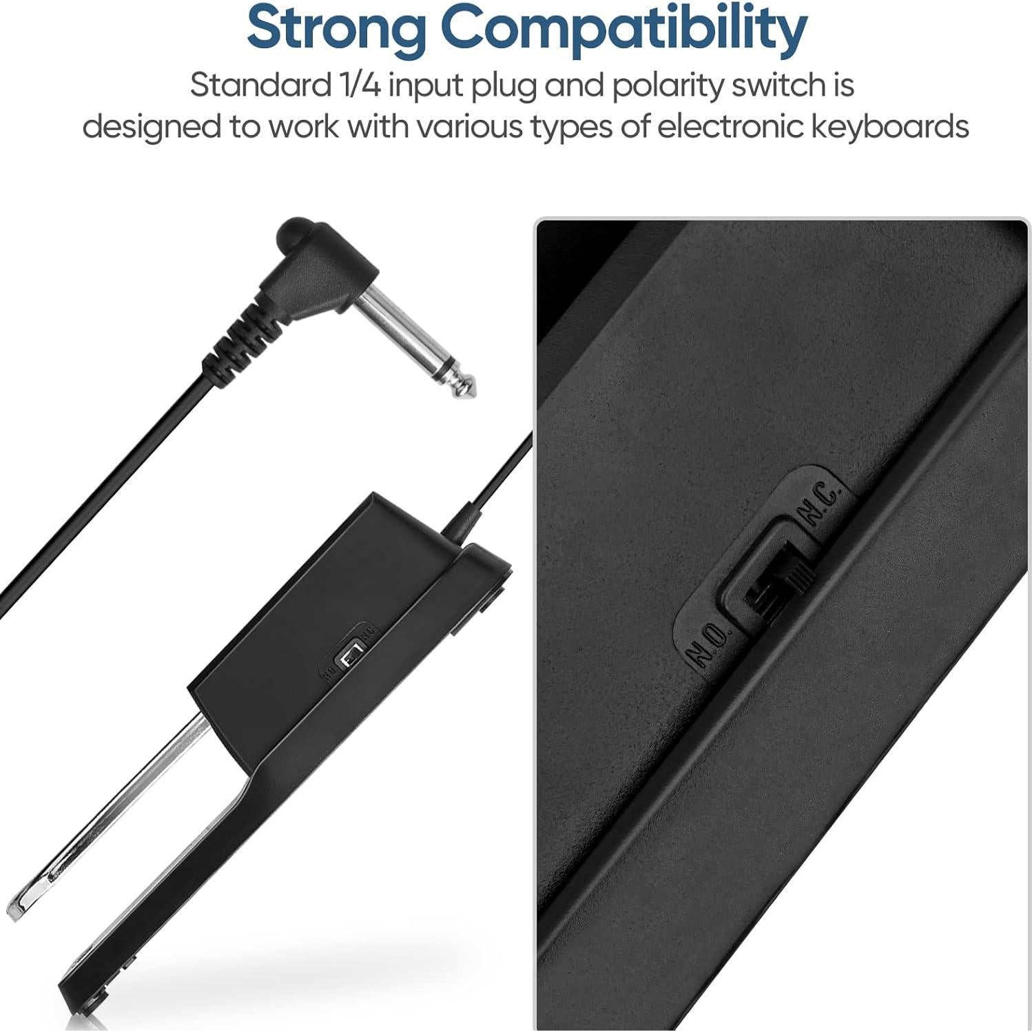 Pedal de Sostenido Wegrower WP-01 para Teclados y Pianos