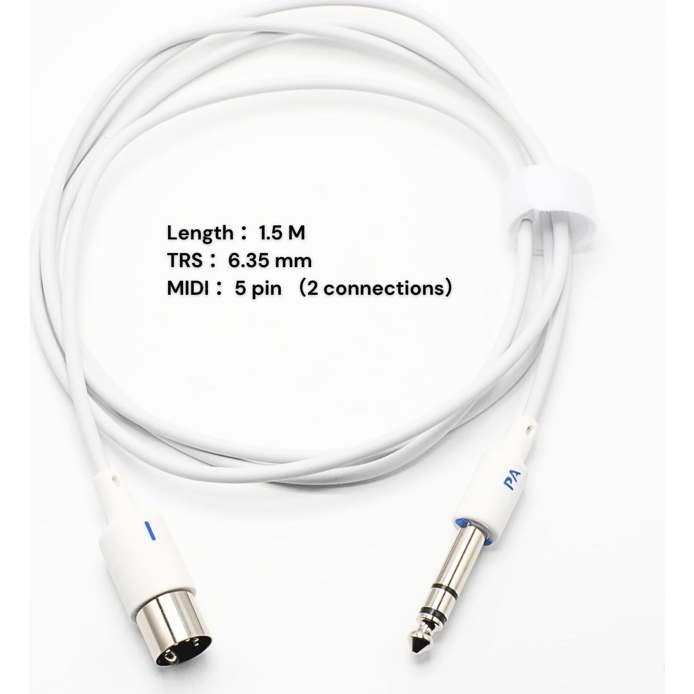 Cable MIDI Macho a Macho 1.52 m PAINTAUDIO 5 Pines