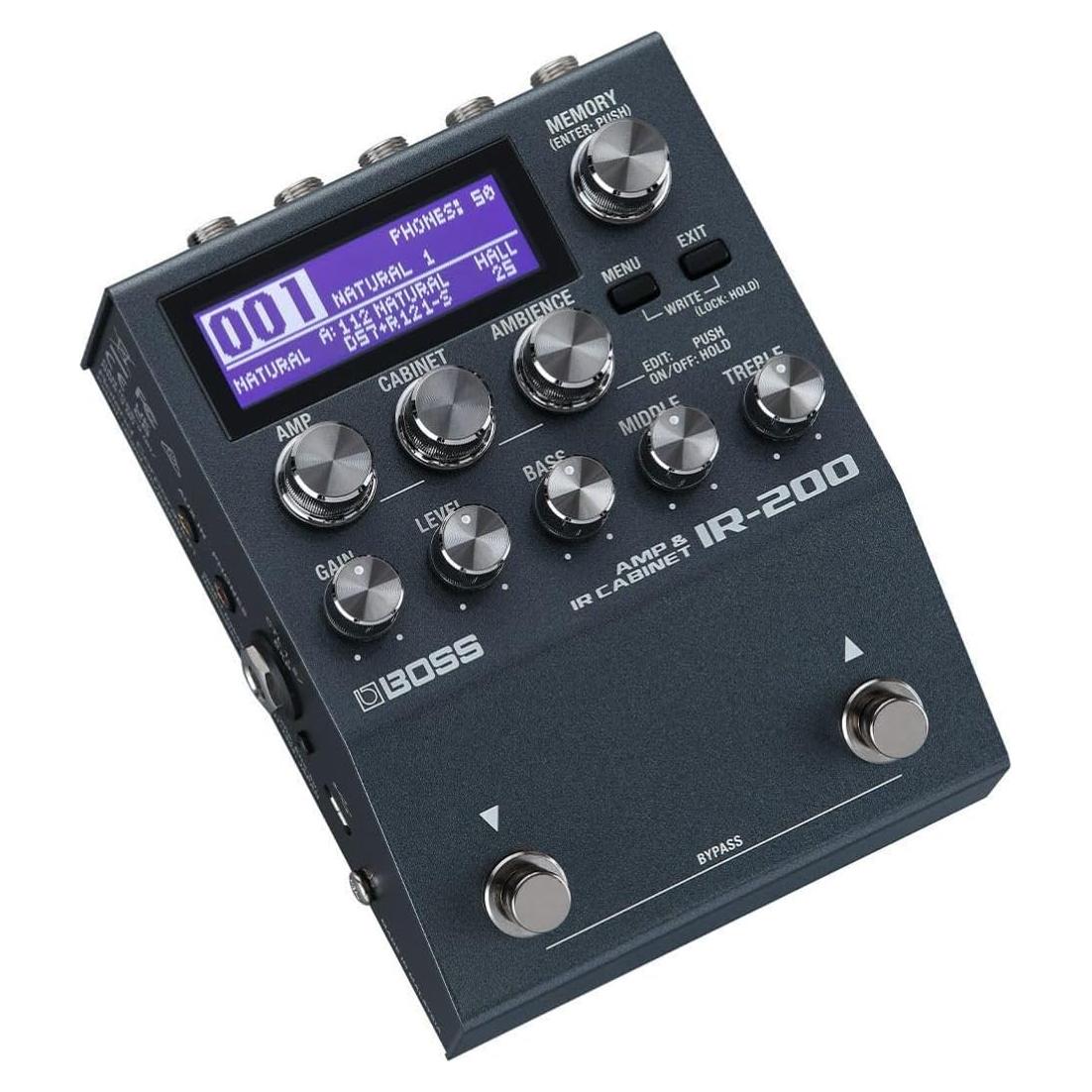 Pedal Simulador Amplificador BOSS IR-200 - 128 Memorias