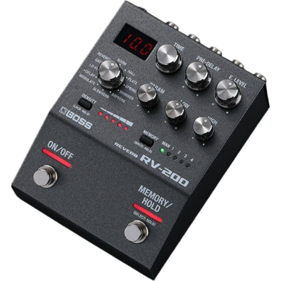 Pedal de Efectos BOSS RV-200 Reverb - 12 Tipos de Reverb