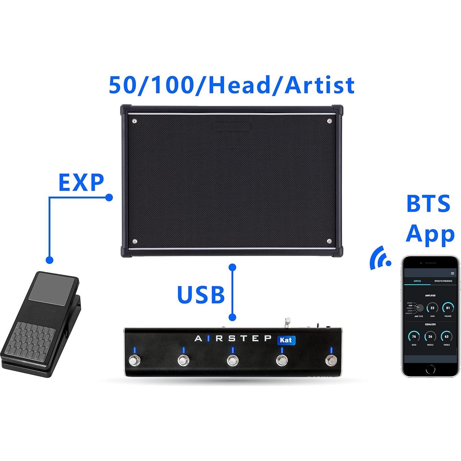 Controlador de Pedal Inalámbrico XSONIC AIRSTEP Kat para KATANA