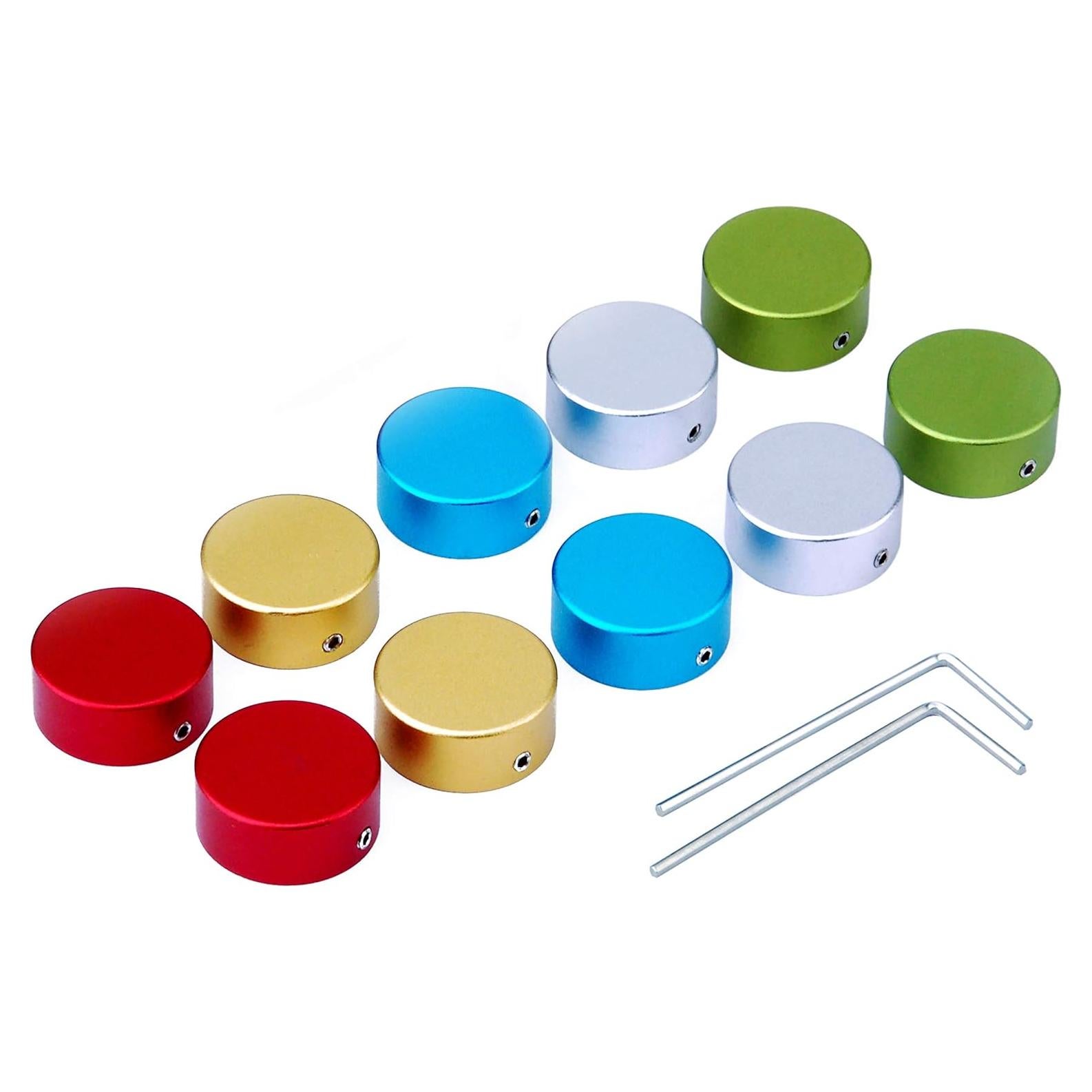 Tapa de Pedal de Efectos Guitarra 10 PZS Aluminio Colores