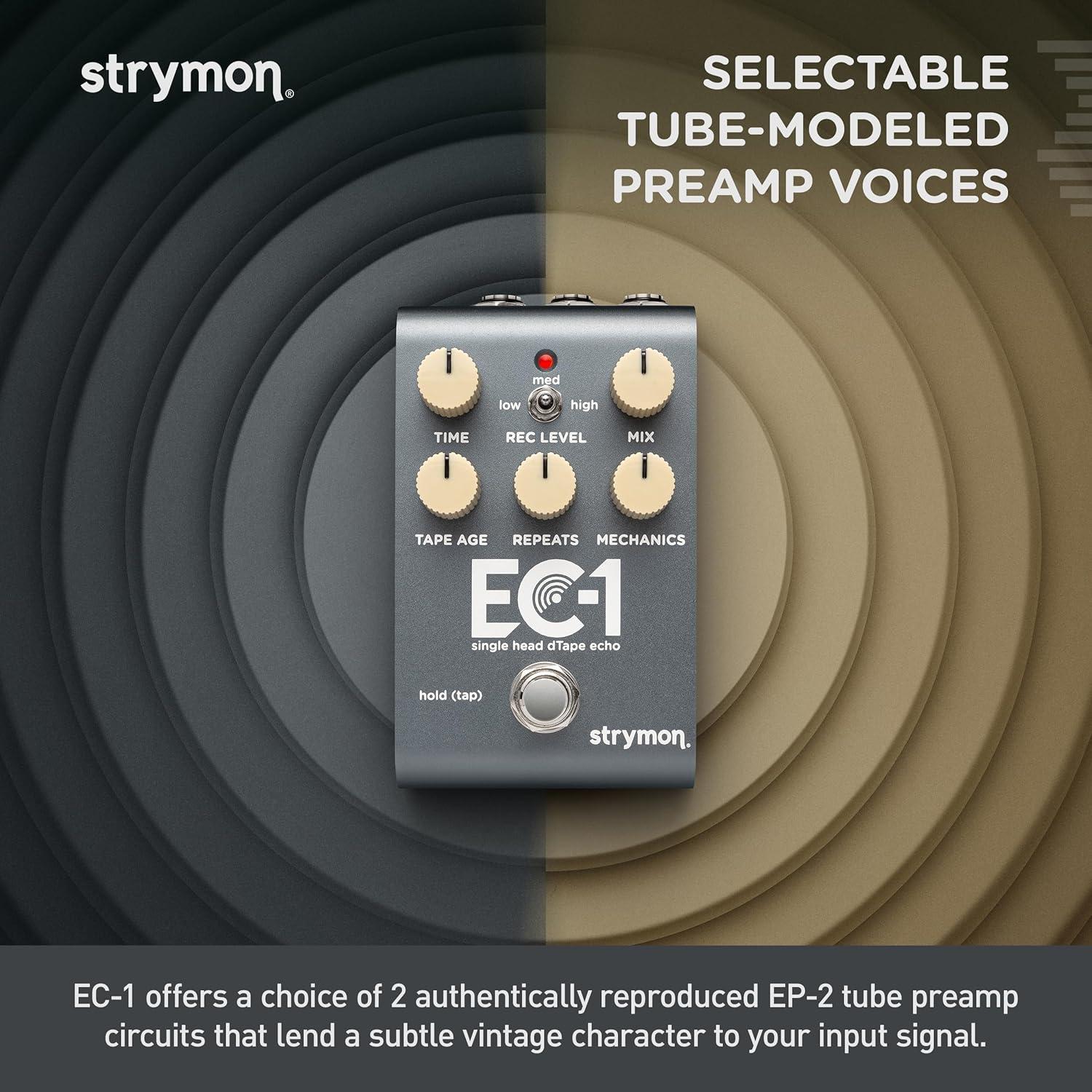 Pedal de Efectos Strymon EC-1 Eco de Cinta Estéreo 340g