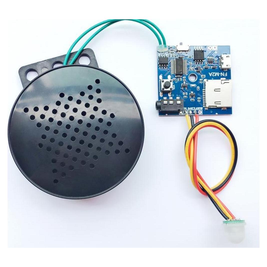 Sensor de Movimiento PIR Audio 3W Electronics123 - 3.5m