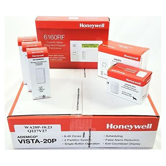 Kit de Seguridad Inalámbrico Honeywell Vista 20P con Sensor y Sirena