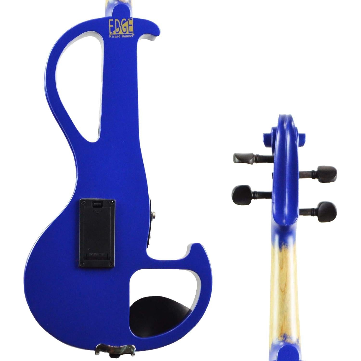 Violín Eléctrico Bunnel Edge 4/4 Azul con Estuche y Accesorios