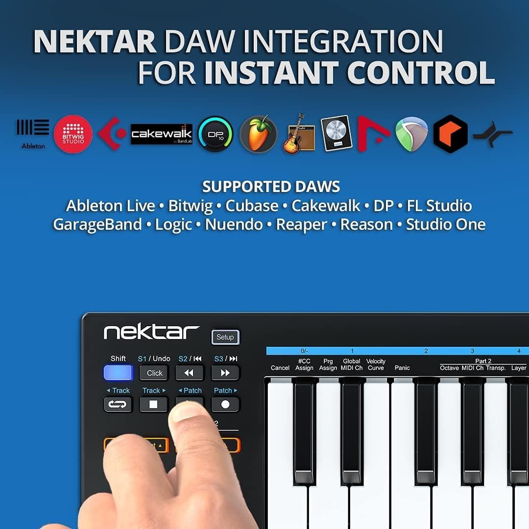Controlador MIDI USB Nektar Impact GX Mini 25 Teclas