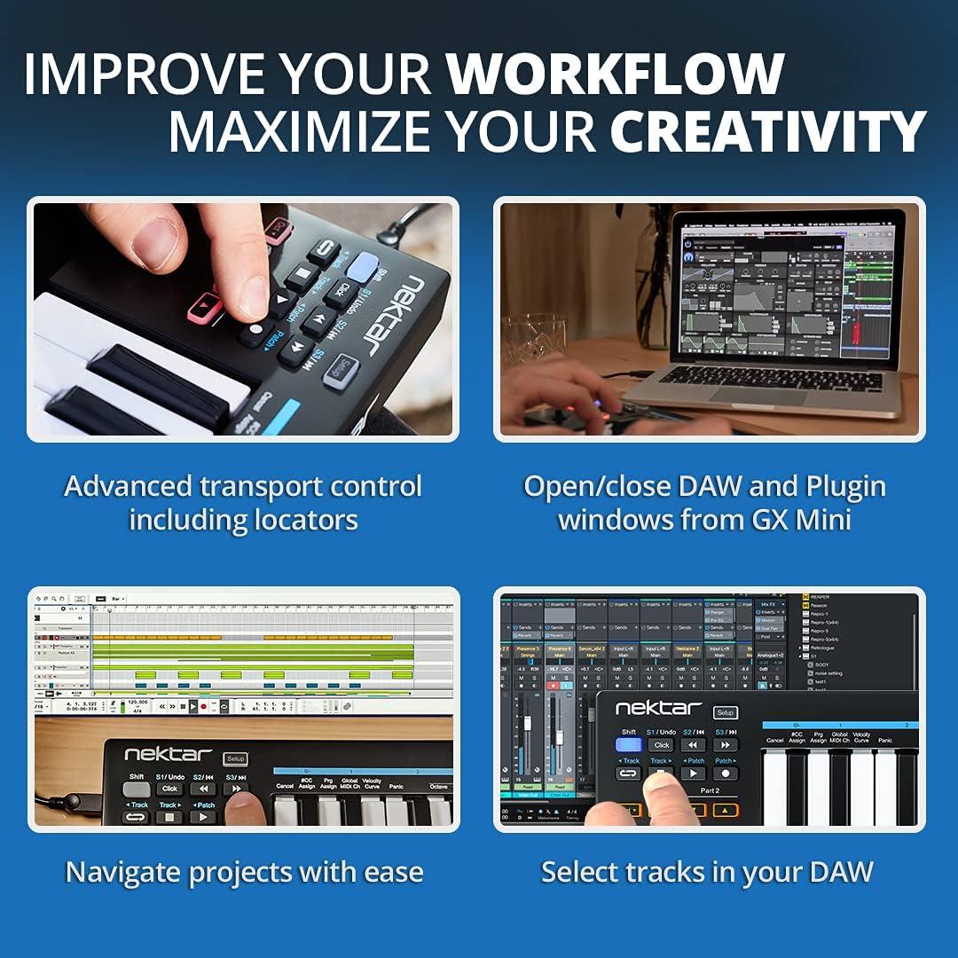 Controlador MIDI USB Nektar Impact GX Mini 25 Teclas