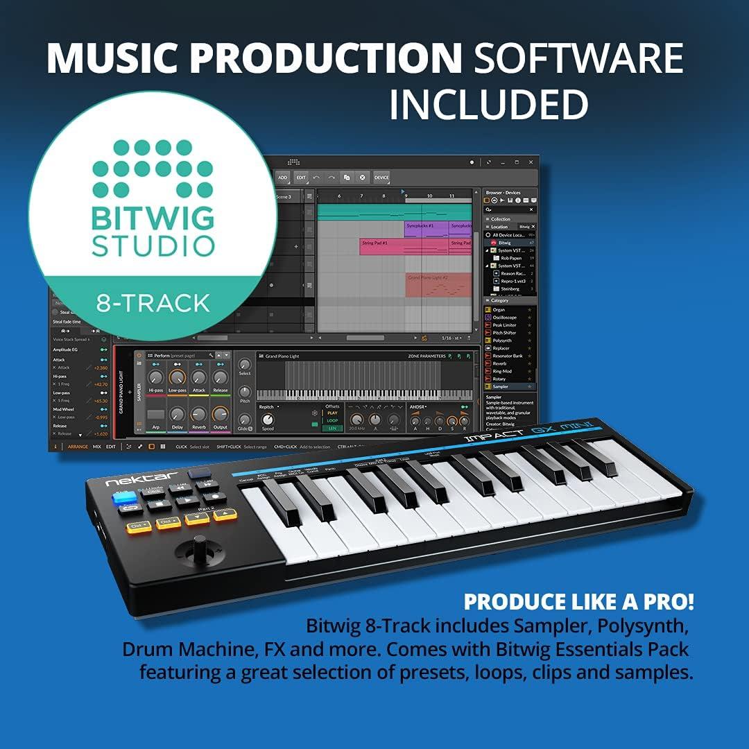 Controlador MIDI USB Nektar Impact GX Mini 25 Teclas