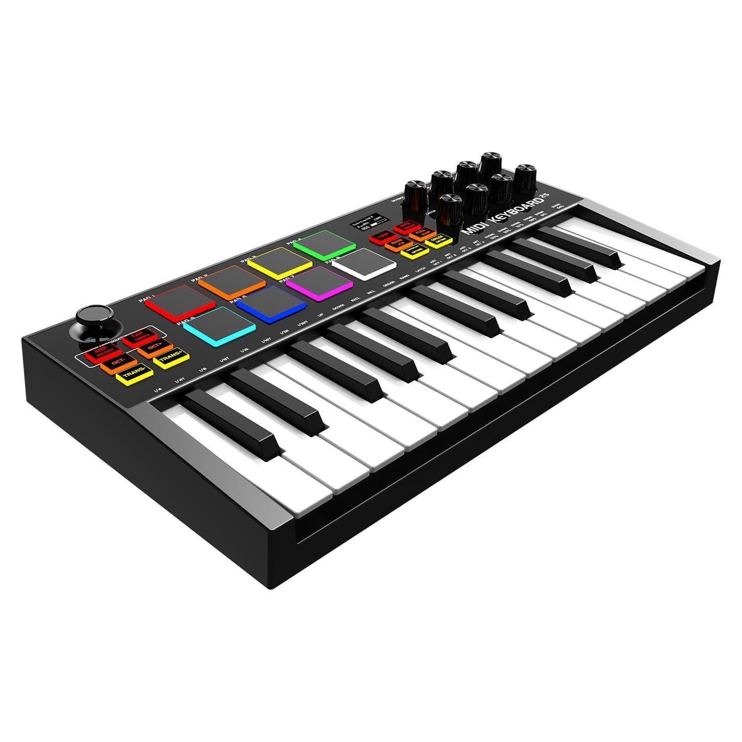 Controlador MIDI OYAYO 25 Teclas Recargable con Pads RGB