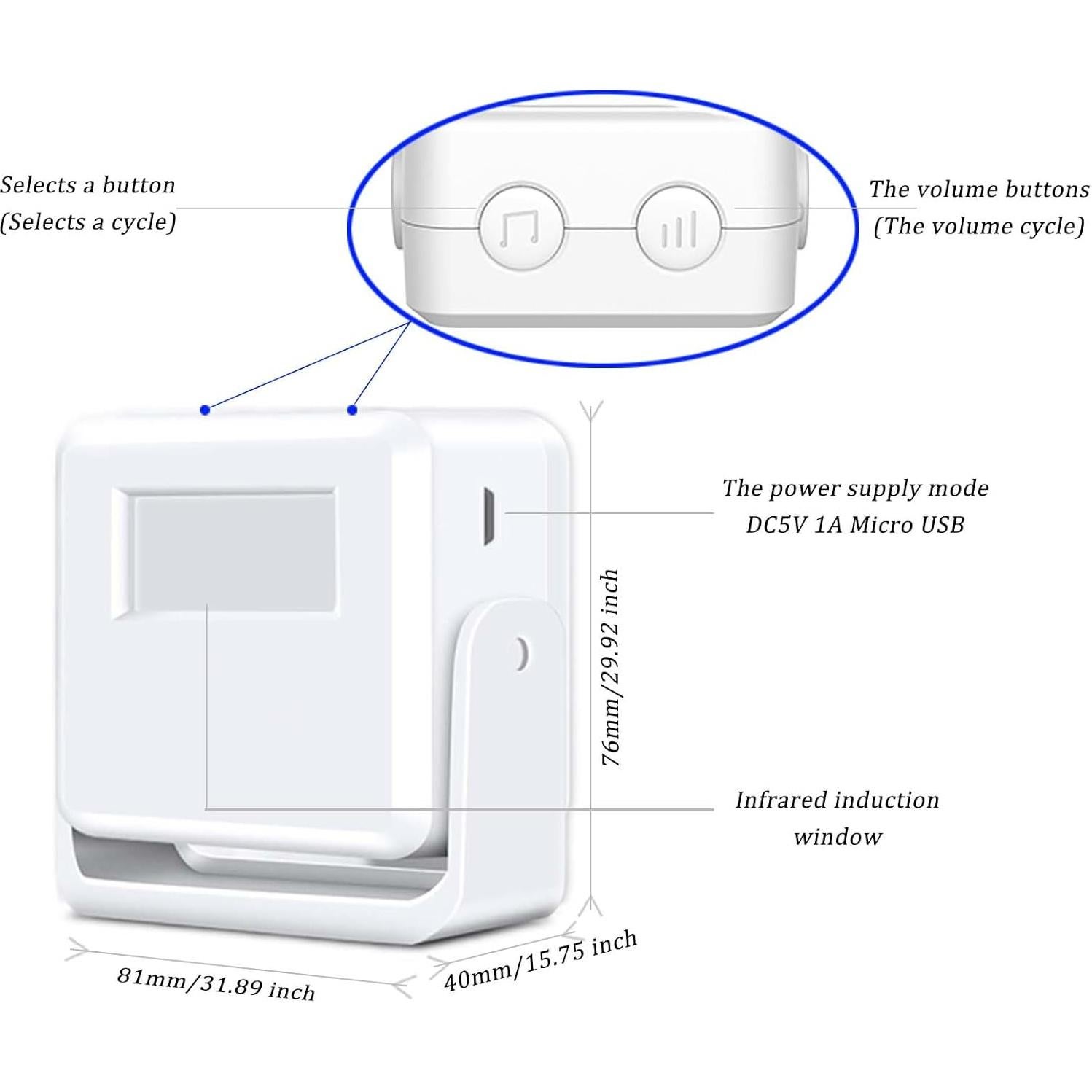 Sensor de Movimiento XMHE con Reproductor MP3 Personalizado