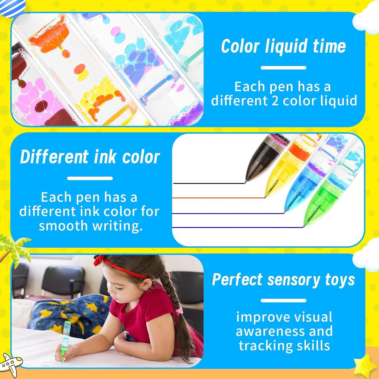 Bolígrafos Antiestrés CAILINK - Paquete de 4, 220g, 16cm