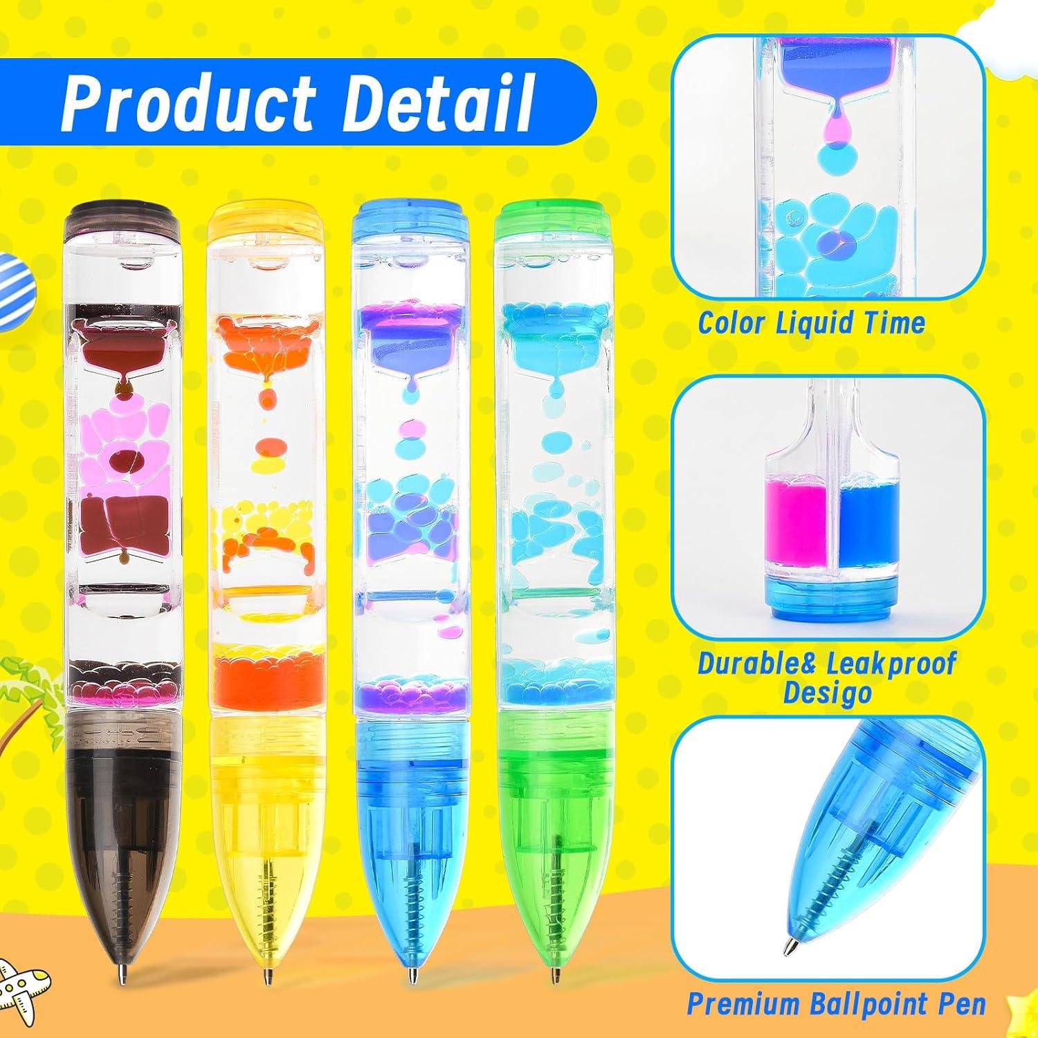 Bolígrafos Antiestrés CAILINK - Paquete de 4, 220g, 16cm