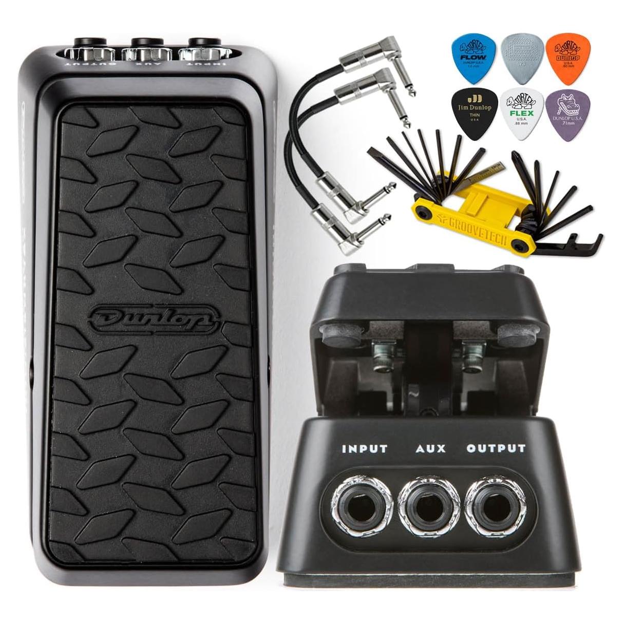 Pedal Mini de Volumen Dunlop DVP4 con Salida AUX y Sintonizador