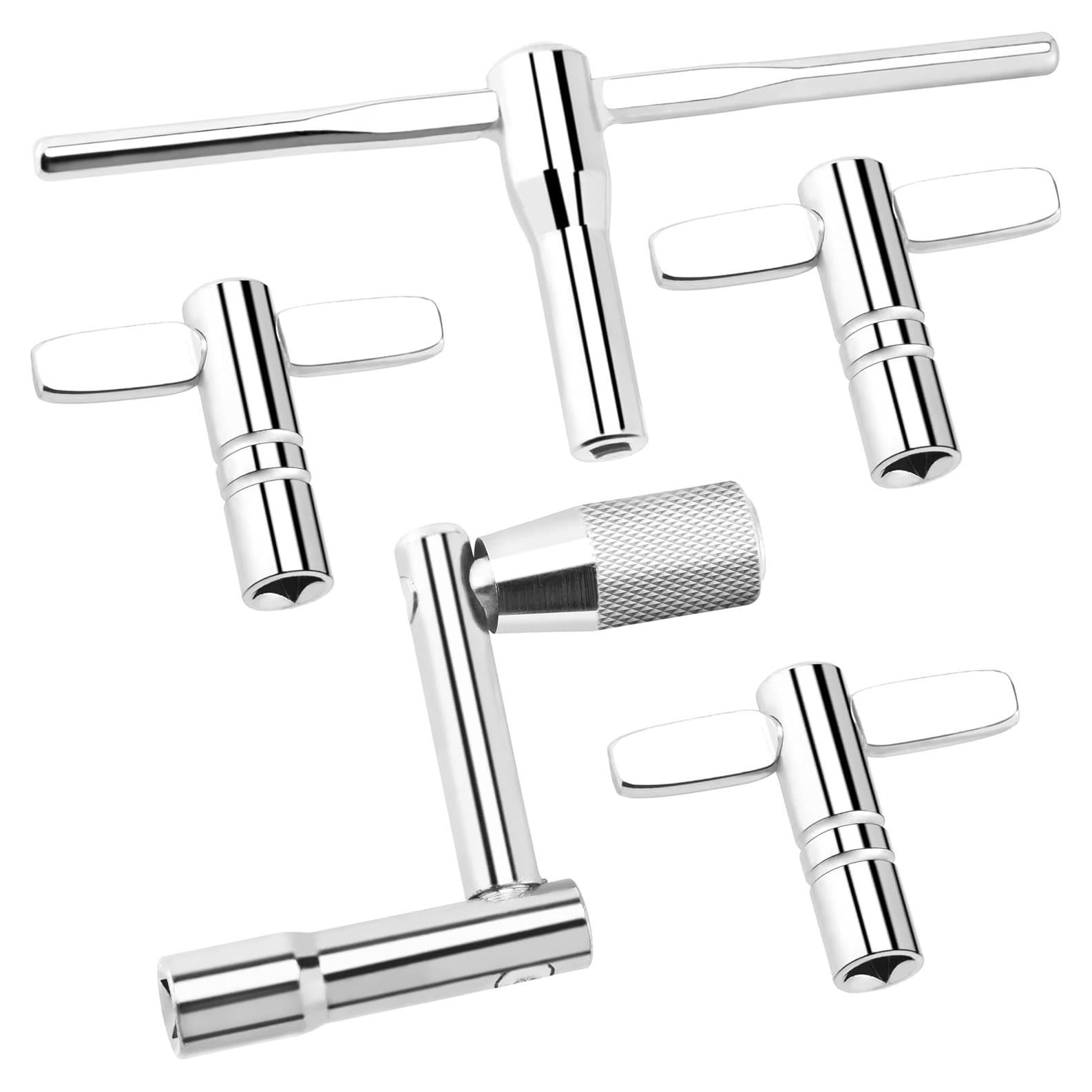 Juego de Llaves de Tambor Kordos 5 Piezas Cromado