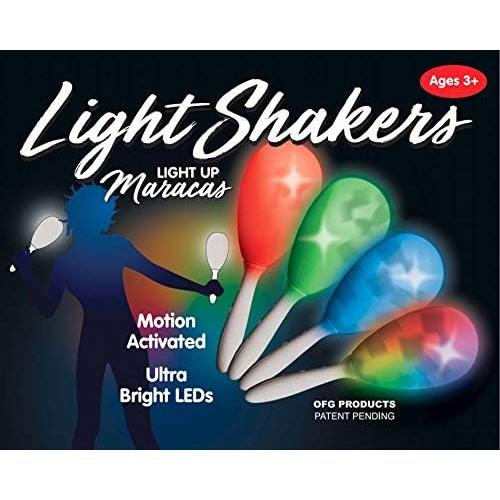 Paquete de 2 Shakers de Luz LED OFG - Múltiples Modos de Color