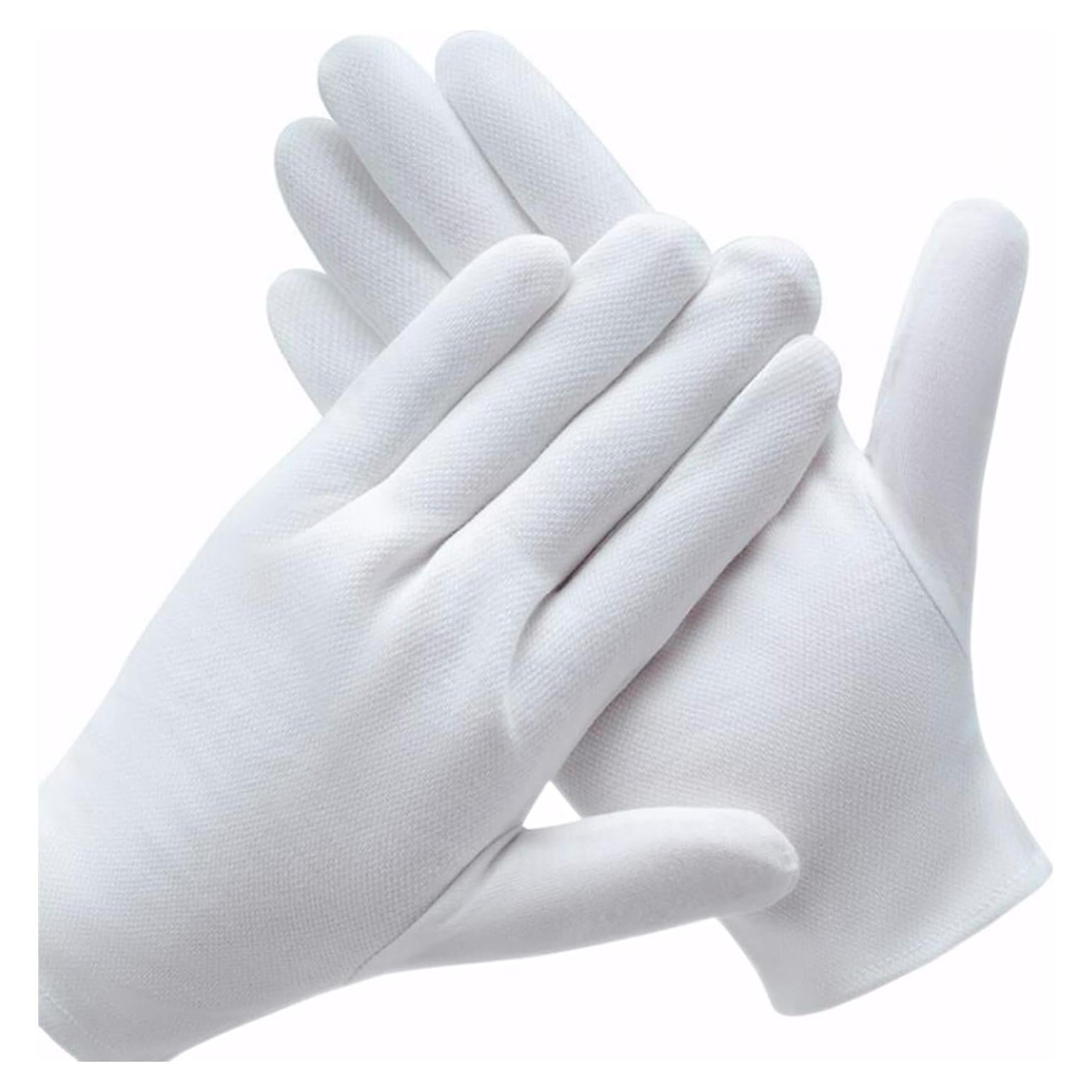 3 Pares de Guantes de Algodón Blanco Coyaho para Manos Secas