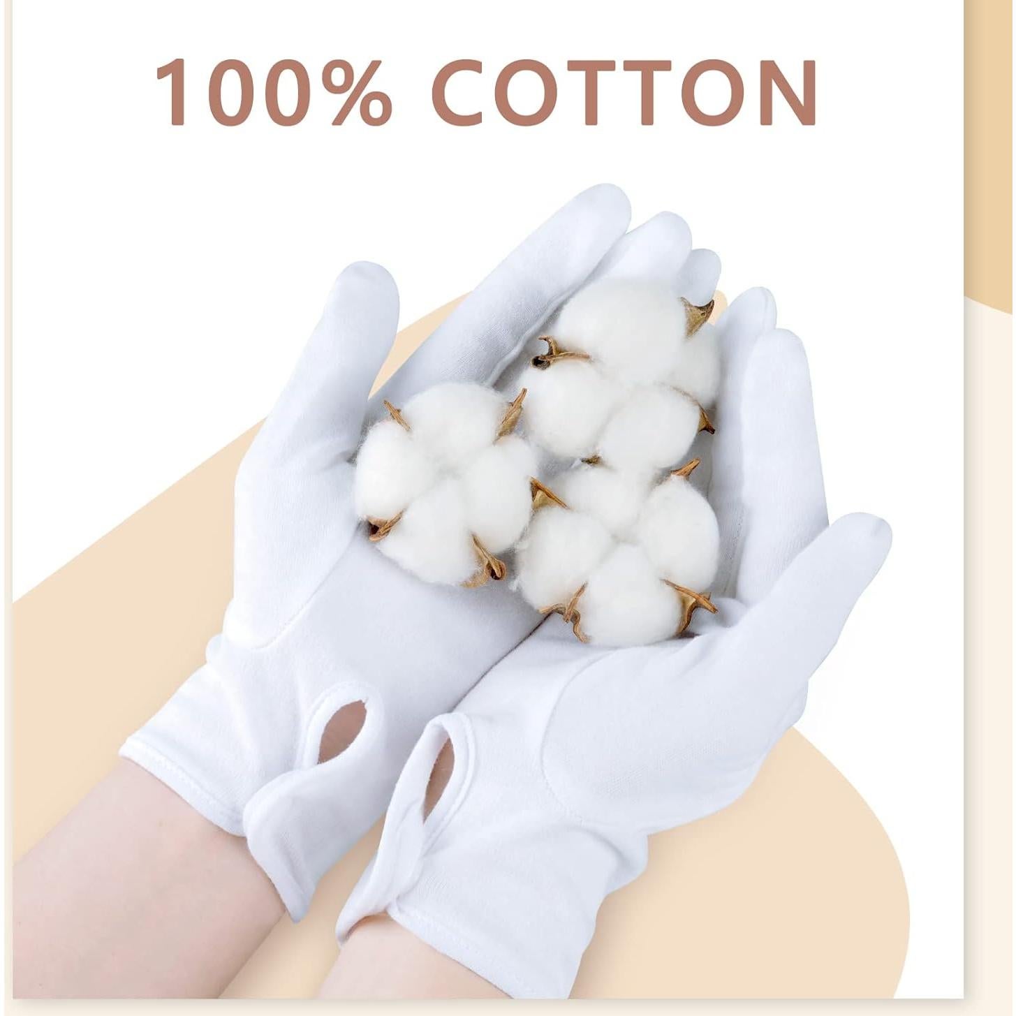 Guantes de Algodón Blanco Zenssia Parade para Eventos y Joyería