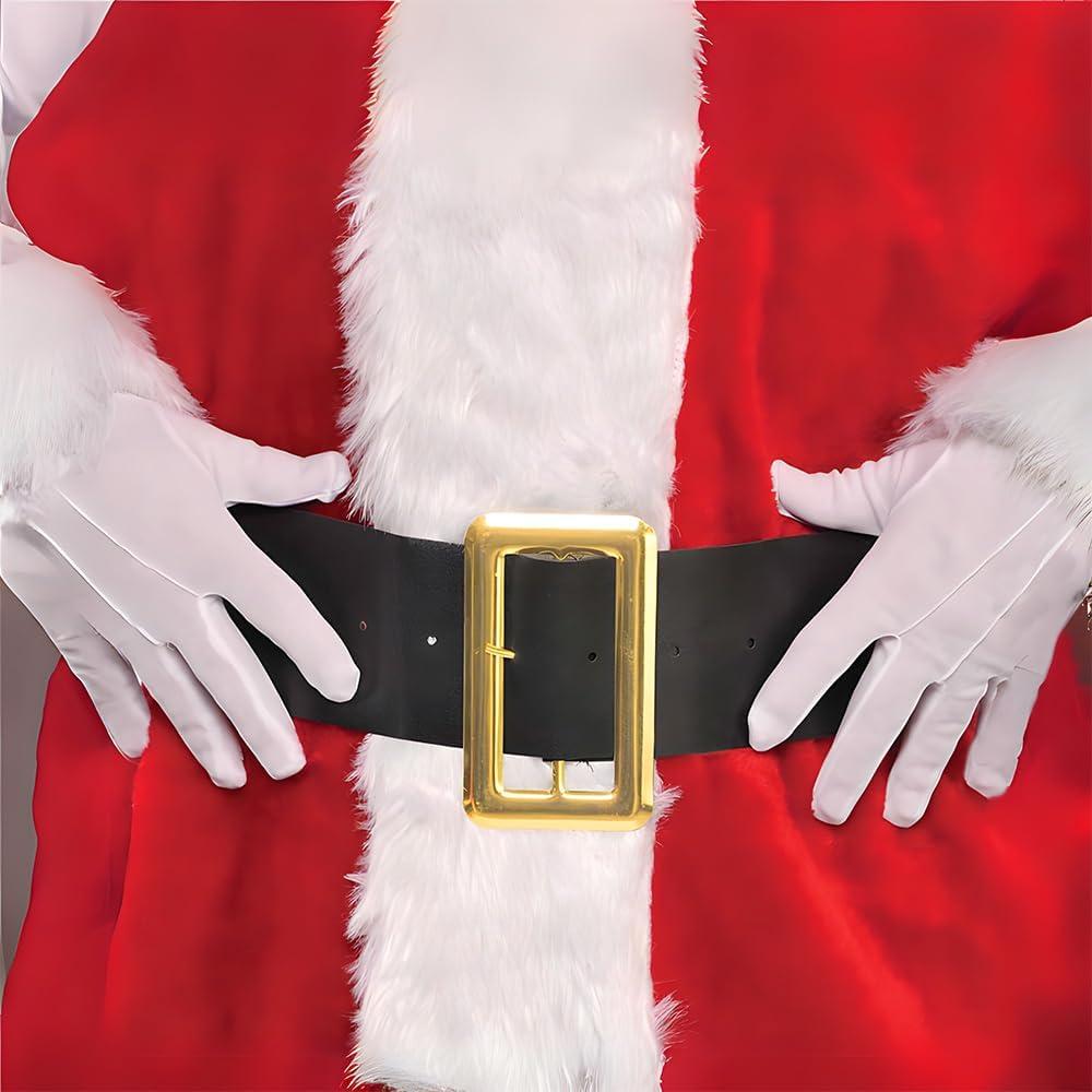 Guantes de Algodón Blancos de Santa Amscan - Talla Adulto - Ultra Suaves