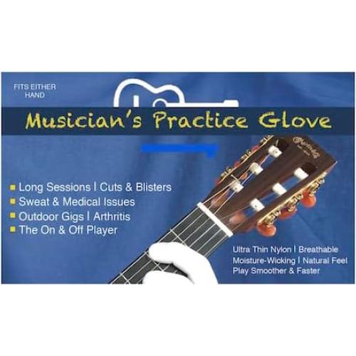 Guante de Práctica del Músico Grande Negro para Instrumentos