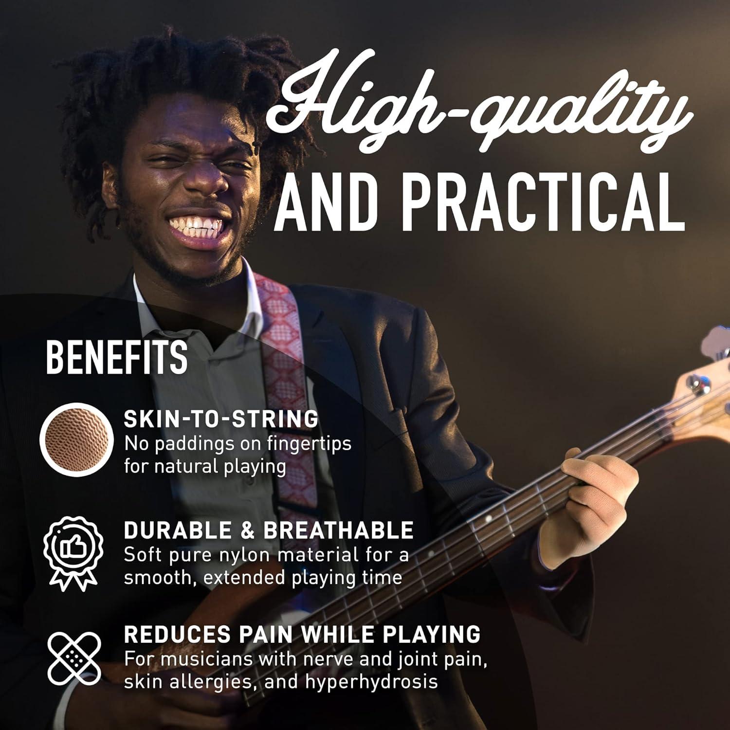 Guante de Práctica del Músico Grande Negro para Instrumentos