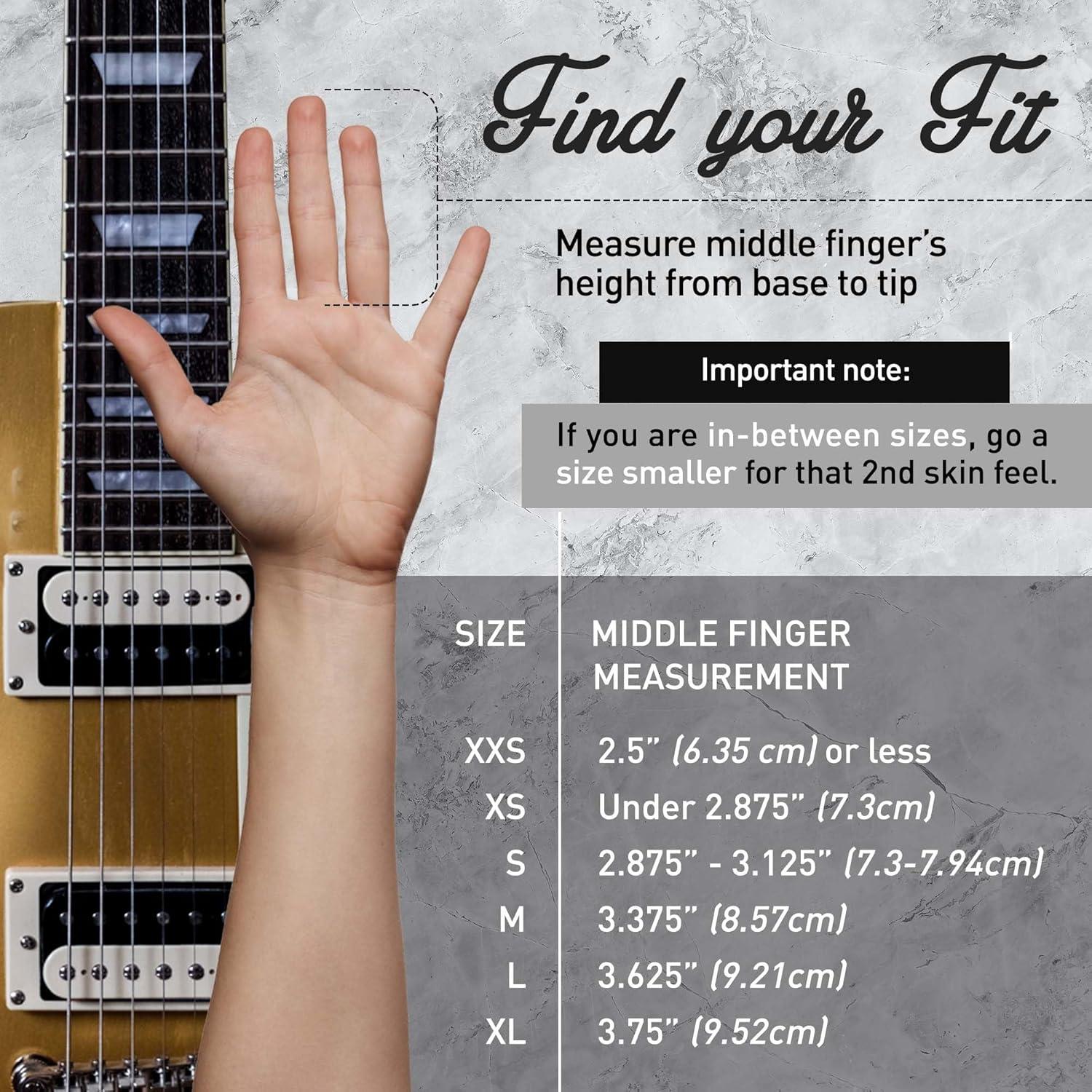 Guante de Práctica del Músico Grande Negro para Instrumentos