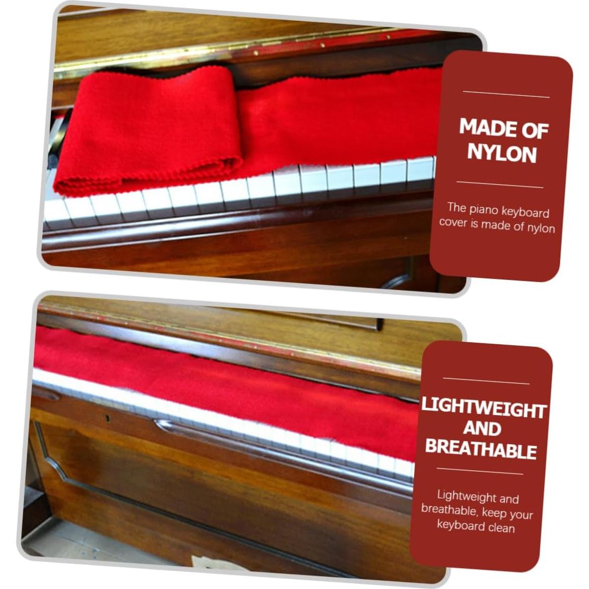 Funda y Guante de Limpieza para Teclado de Piano BESPORTBLE