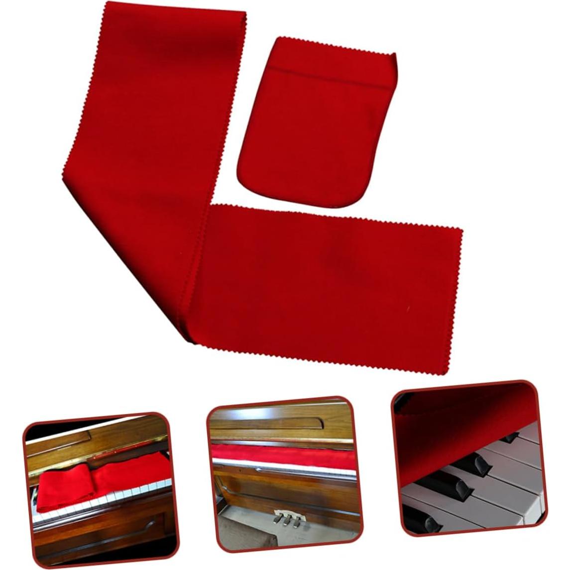 Funda y Guante de Limpieza para Teclado de Piano BESPORTBLE