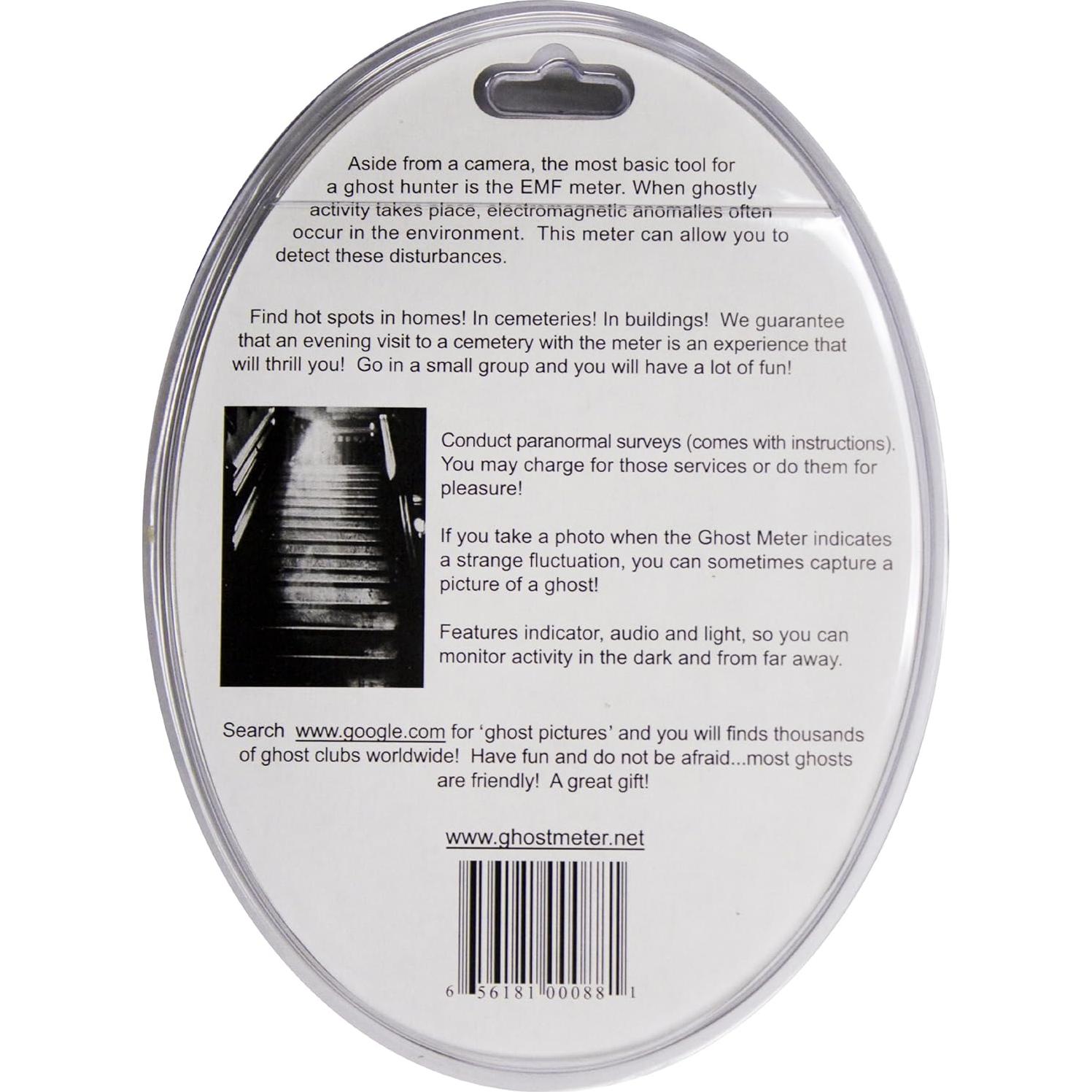 Medidor EMF Fantasma Tecnología Alternativa 9V Transparente