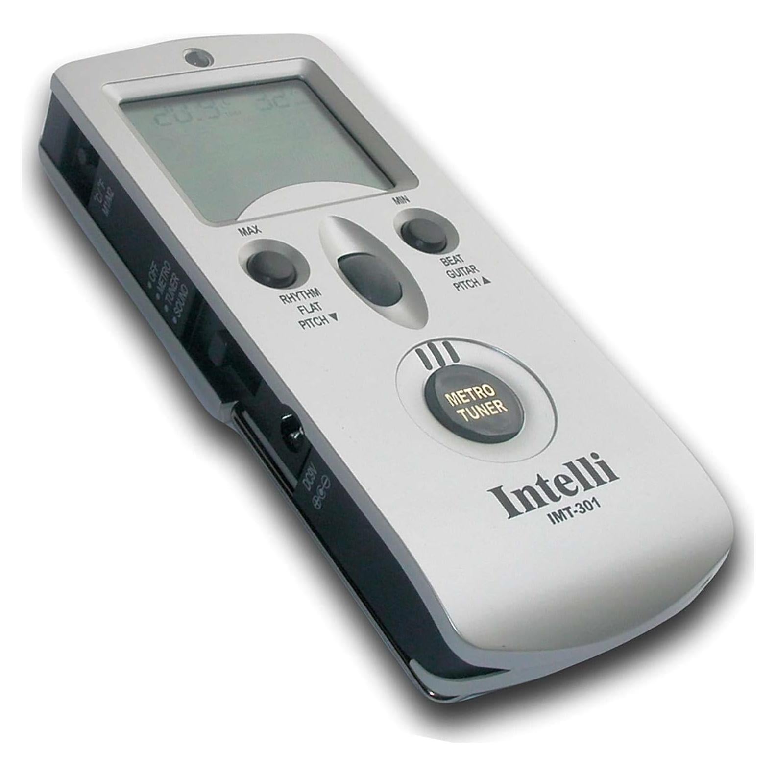 Metrónomo y Afinador Intelli IMT-301 con Termómetro y Higrómetro