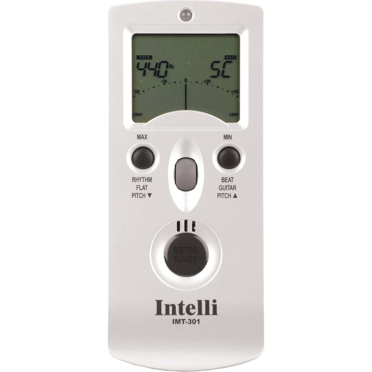 Metrónomo y Afinador Intelli IMT-301 con Termómetro y Higrómetro