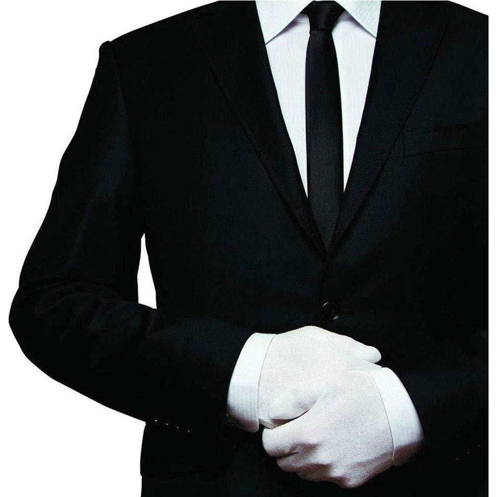 Guantes de Algodón Suave Blancos BBCS - 10 Pares para Inspección y Cuidado de Manos