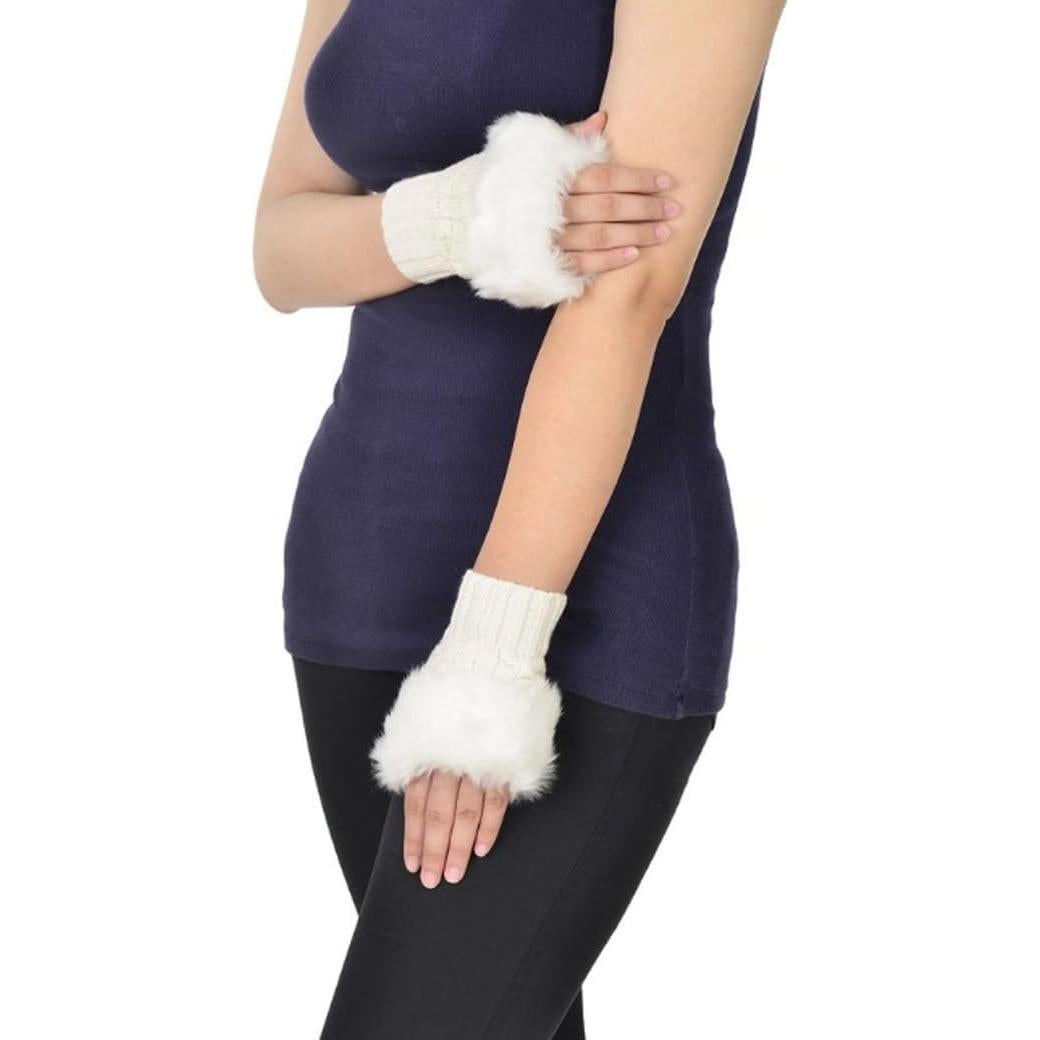 Guantes de Tejer Sin Dedos Luwint LED para Fiesta y Disfraz