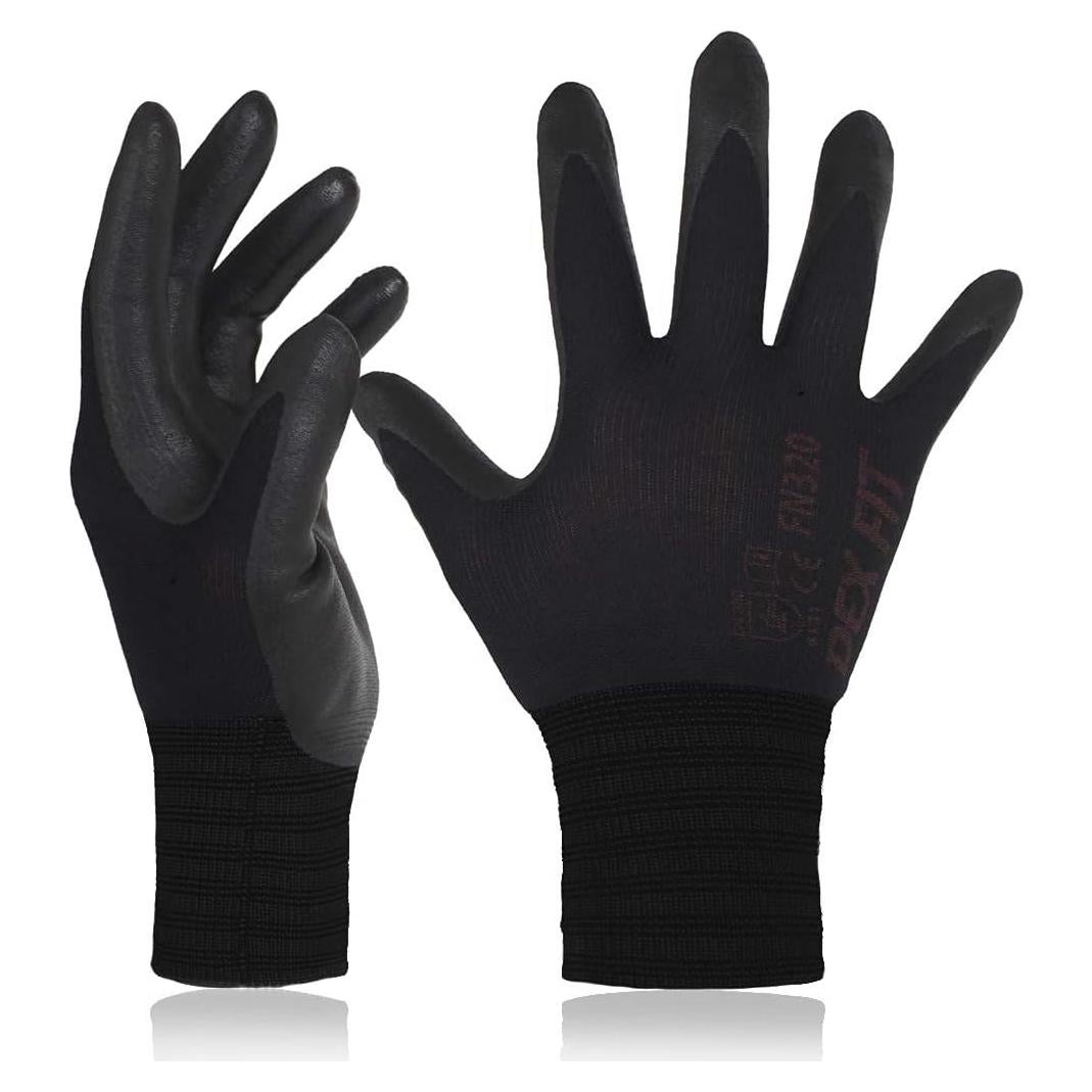 Guantes de Trabajo DEX FIT FN320-1 Nitrilo Negro XL
