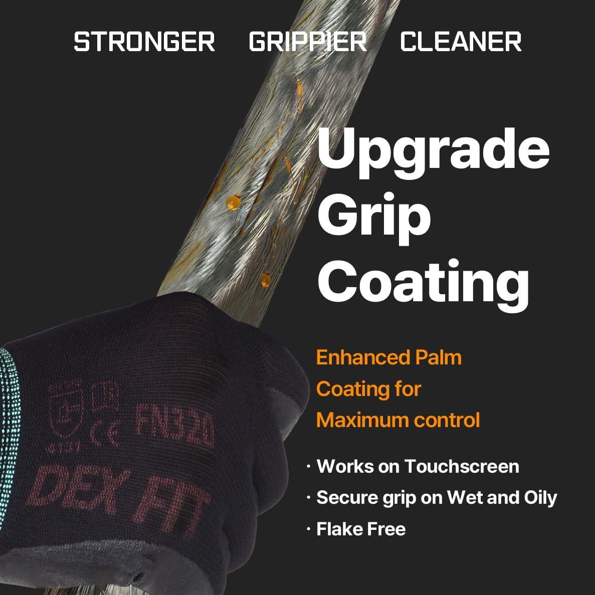 Guantes de Trabajo DEX FIT FN320-1 Nitrilo Negro XL