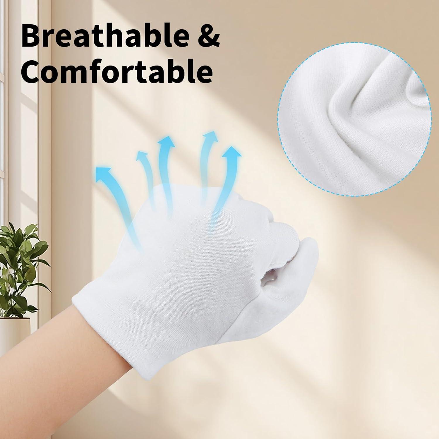 Guantes de Algodón Blancos ENPOINT - 5 Pares Pequeños