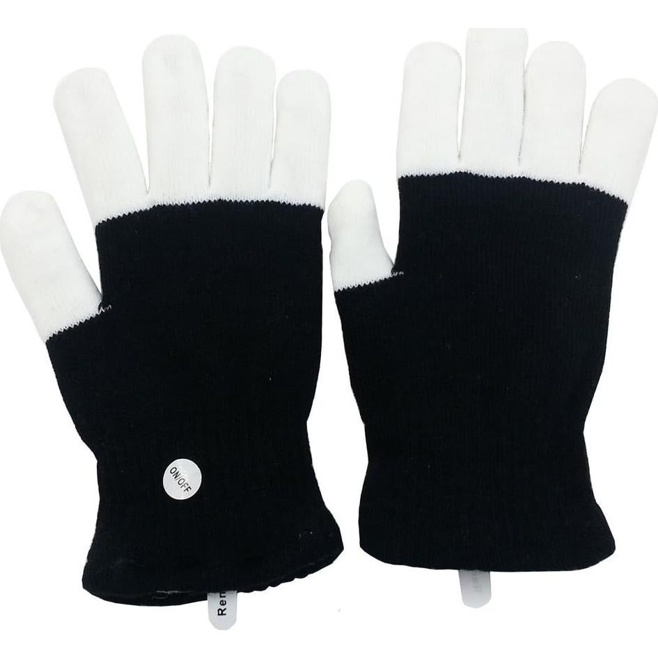 Guantes LED Luwint Iluminados para Fiestas - 6 Modos, 3 Colores
