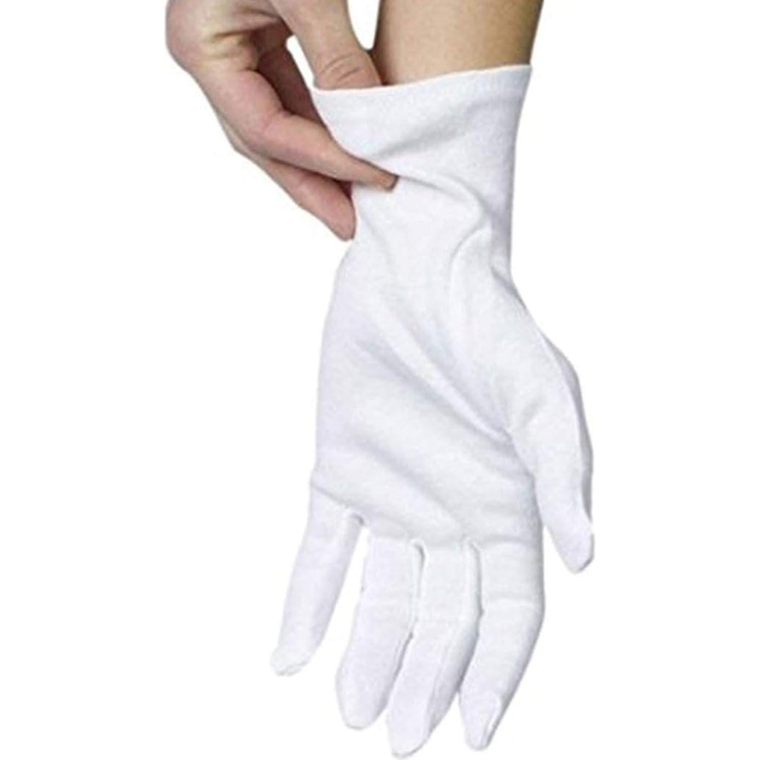 Guantes de Algodón Blancos Unisex Talla Única Ceremoniales
