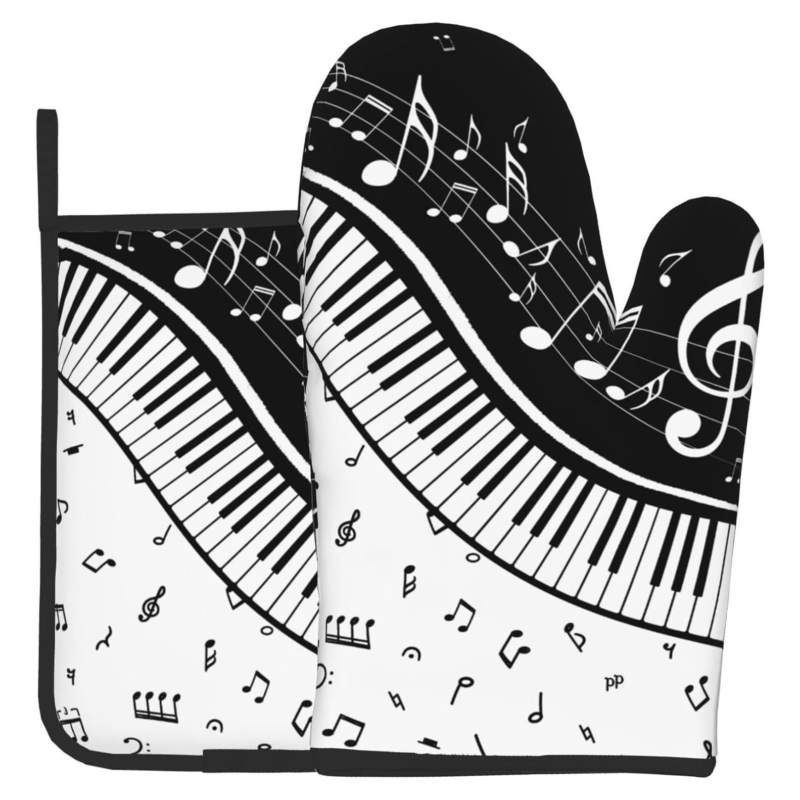 Juego de Manoplas y Agarraderas DZGlobal - Cocina Musical