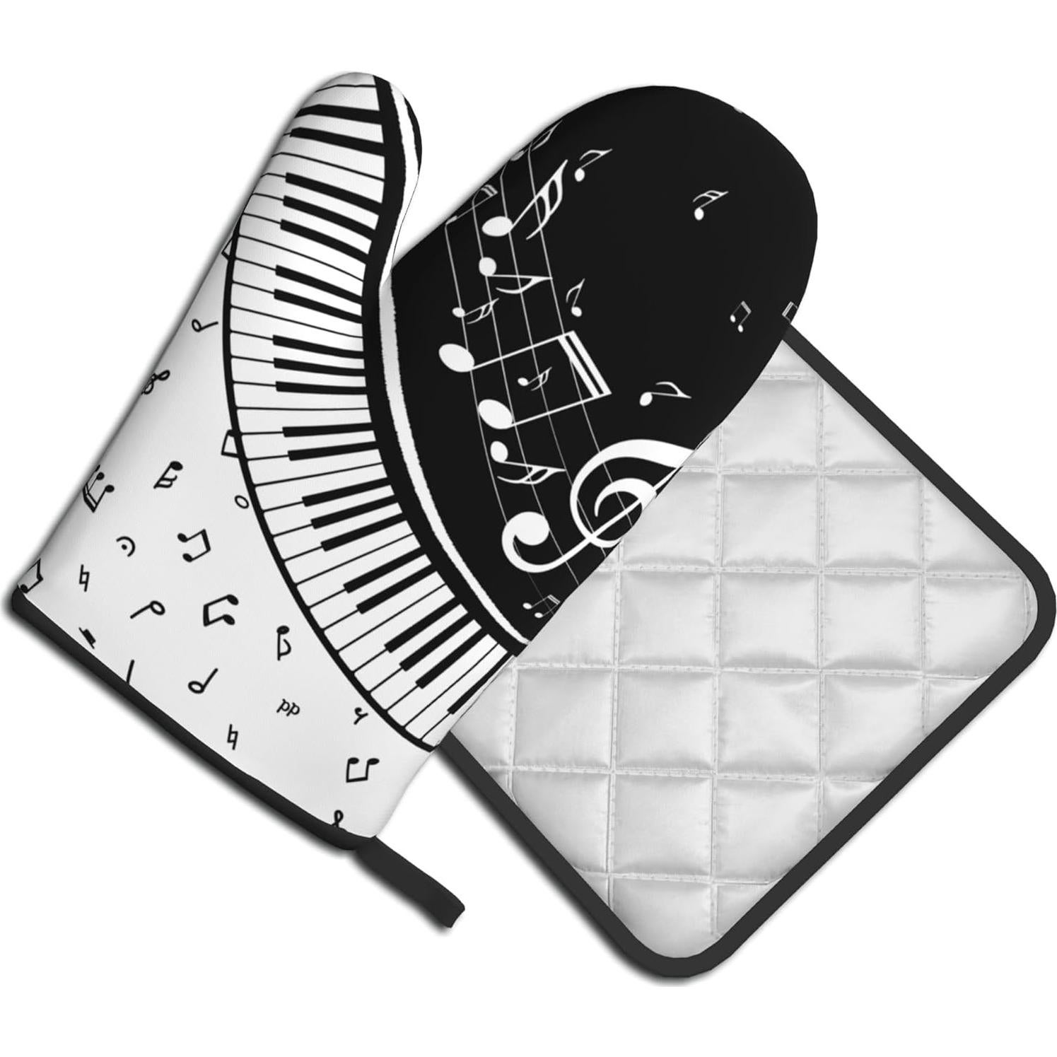 Juego de Manoplas y Agarraderas DZGlobal - Cocina Musical