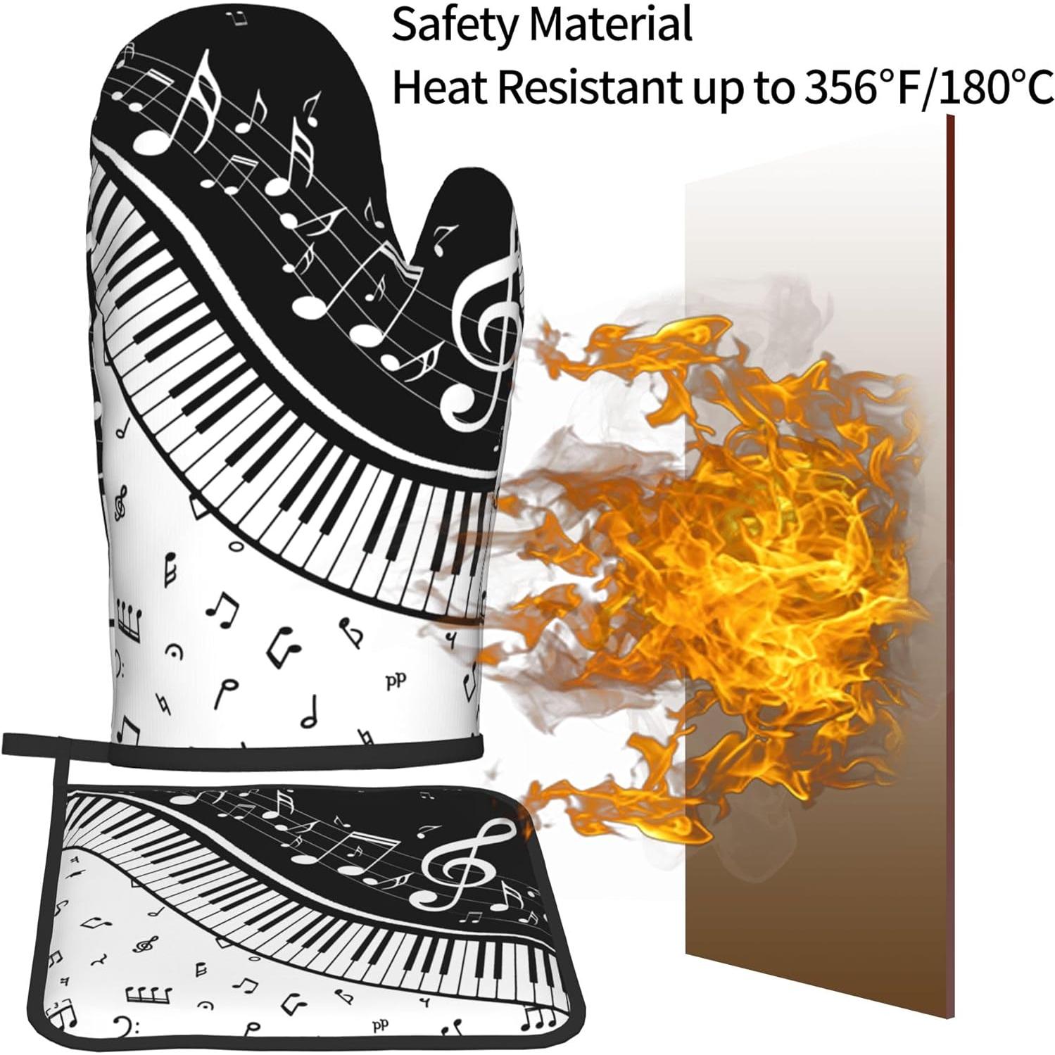 Juego de Manoplas y Agarraderas DZGlobal - Cocina Musical