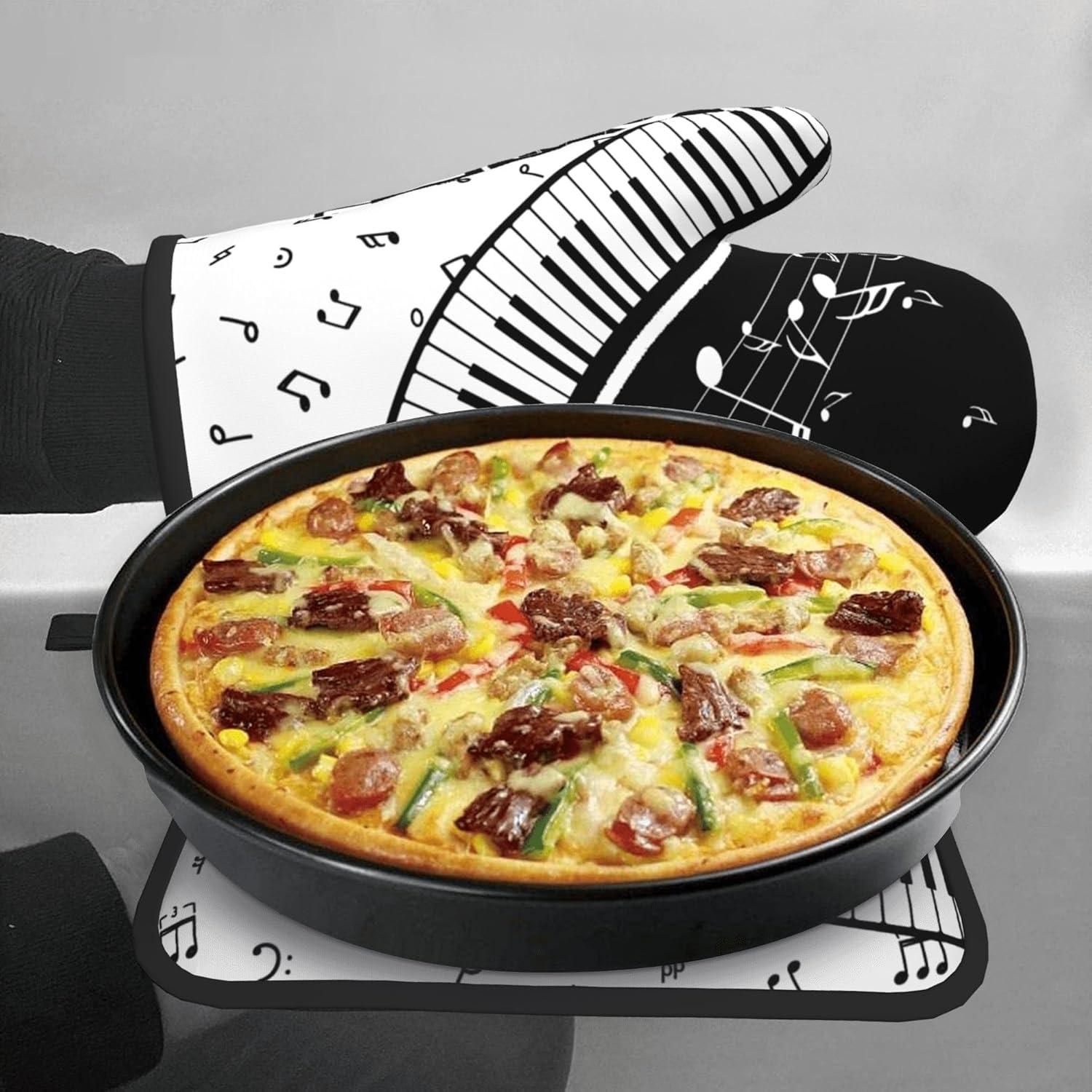 Juego de Manoplas y Agarraderas DZGlobal - Cocina Musical