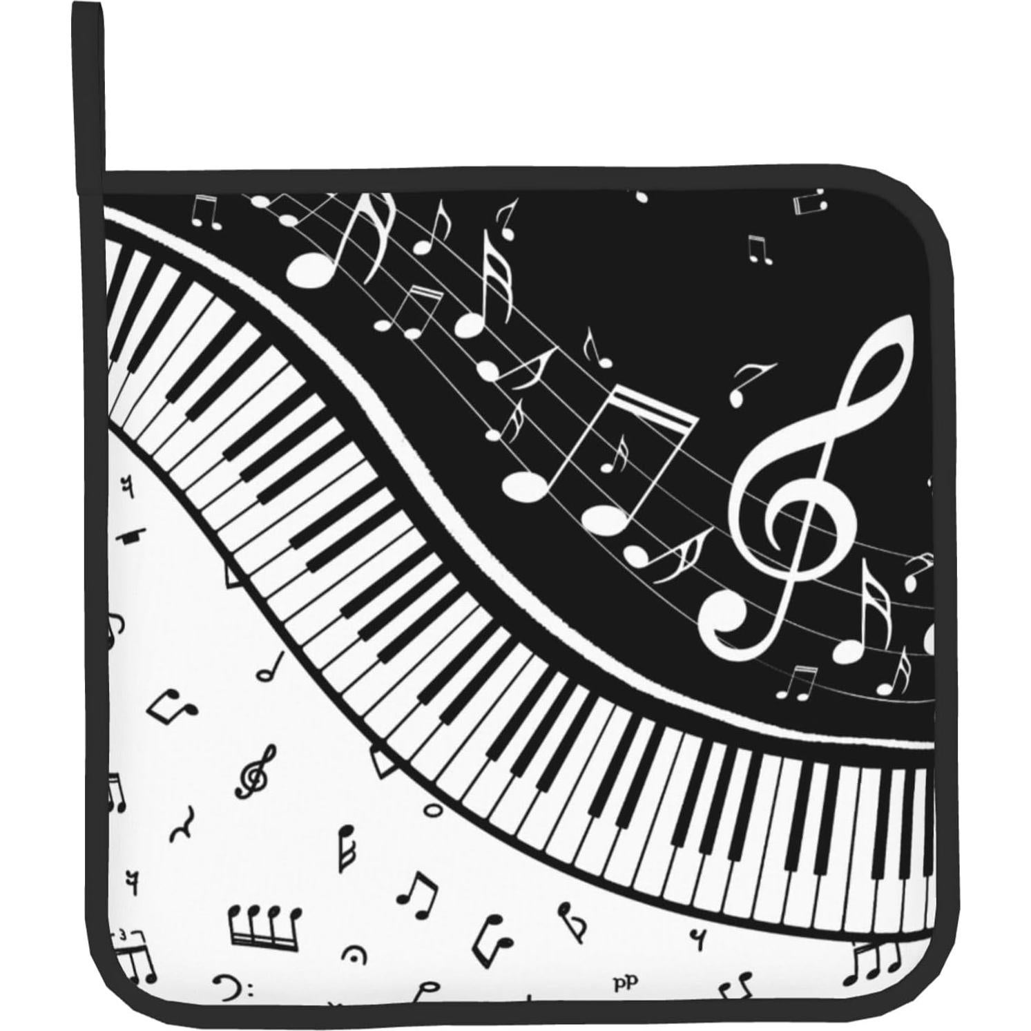 Juego de Manoplas y Agarraderas DZGlobal - Cocina Musical