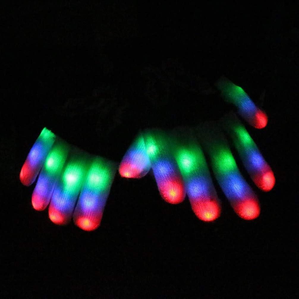 Guantes LED Coloridos Luwint para Adultos y Niños + 6 Modos