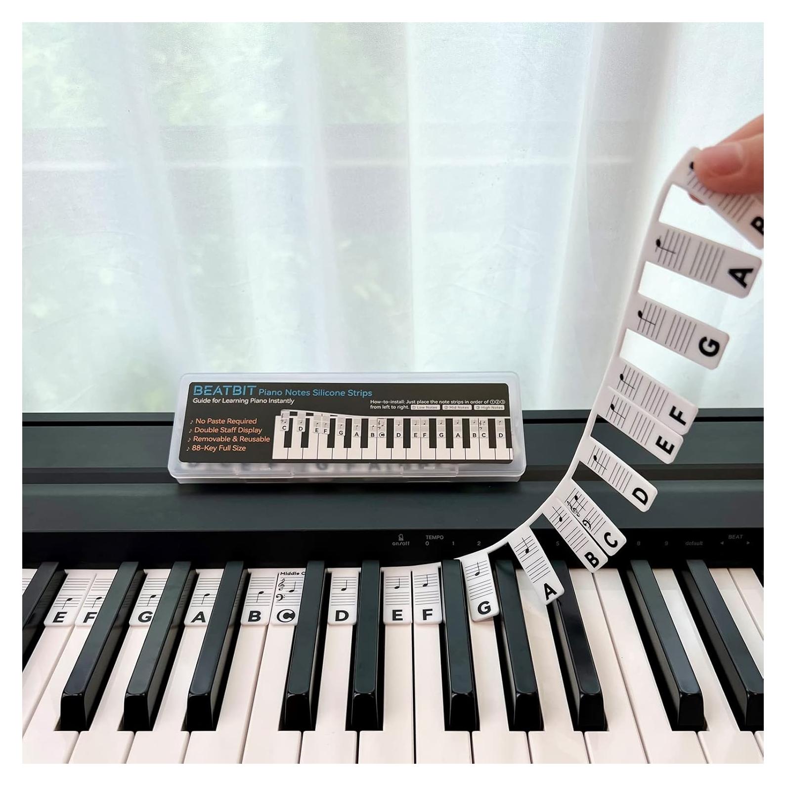 Guía de Notas de Piano BEATBIT para Principiantes 88 Teclas